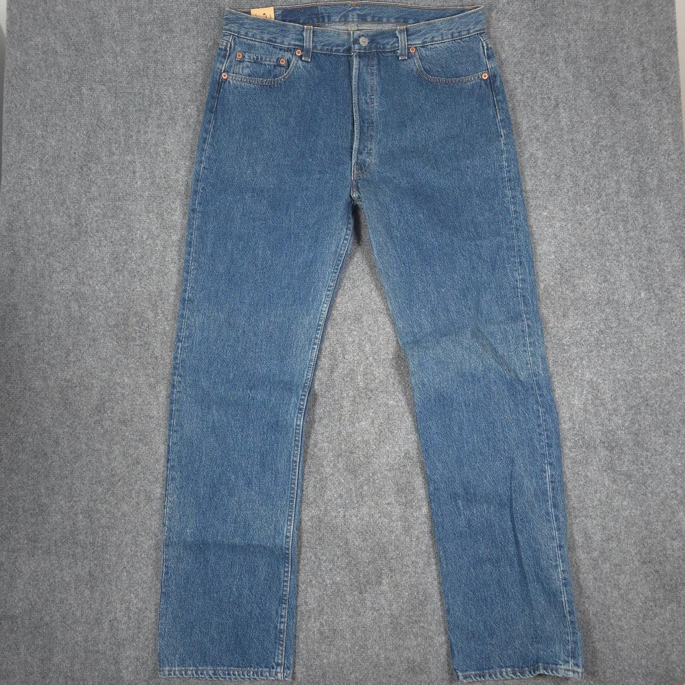 NWT VTG Levis 501 Jeans Mens 38x34 Straight Leg Button Fly USA Preshrunk 80s